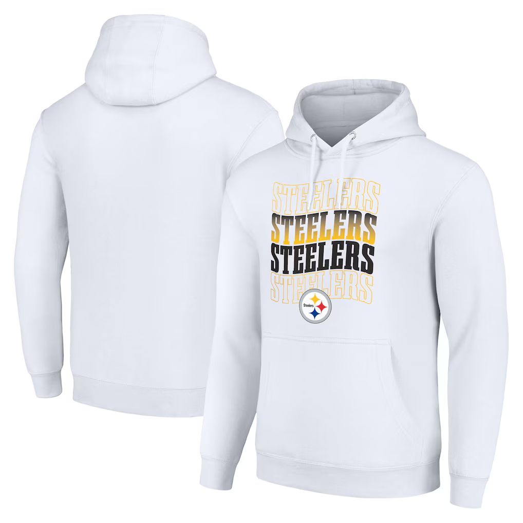 Men 2026 NFL Pittsburgh Steelers White Hoodie hooded style 02->pittsburgh steelers->NFL Jersey